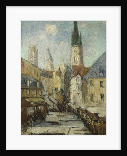 Rue de l'Epicerie et la Cathedrale de Rouen, c.1929 by Gustave Loiseau