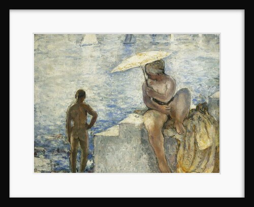 A Young Swimmer with a Parasol by Henri Lebasque