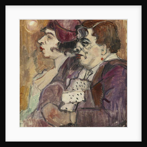 Still Life with Bottle, Fruit and Figure; Stilleben mit Flasche, Fruchten und Figur, c. 1907-1908 by Alexej von Jawlensky