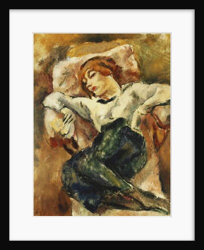 Hermine Resting; Hermine Reposant, 1916 by Jules Pascin