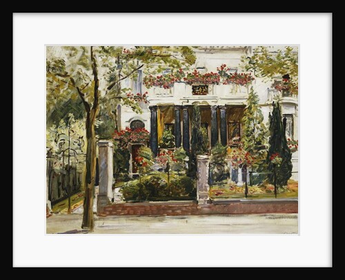 The Front Garden of the Steinbart Villa in Berlin; Der Vorgarten der Steinbartschen Villa in Berlin, 1911 by Max Slevogt