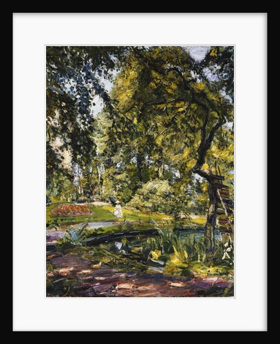 Garden in Godrammstein with a Twisted Tree and Pond by Max Slevogt