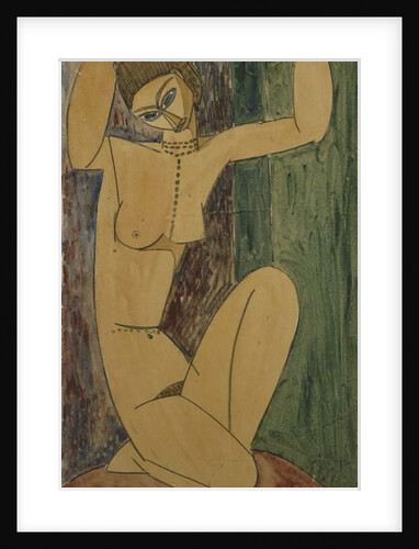 Caryatid; Cariatide, 1913 by Amedeo Modigliani