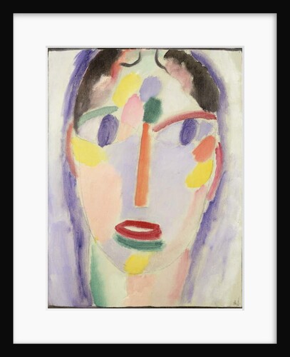 Blue head; Kopf In Blau, 1918 by Alexej von Jawlensky
