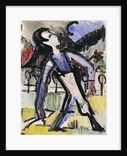 Davos Figur, 1924 by Ernst Ludwig Kirchner