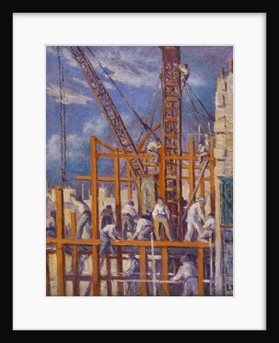 The Building Sites of Paris, Boulevard de la Madeleine; Les Chantiers de Paris, Boulevard de la Madeleine by Maximilien Luce