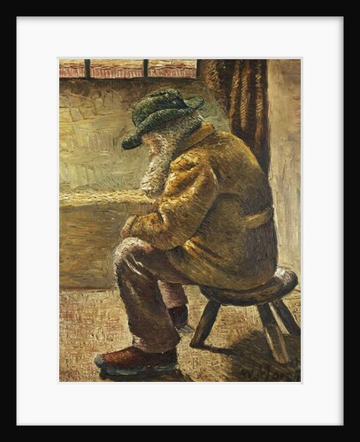 Seated Figure; Sitzende Figur, 1909 by Wilhelm Morgner