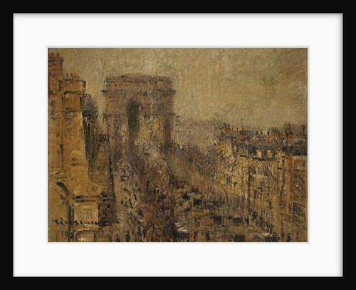 L'Avenue de Friedland, Paris, Cloudy Sky; L'Avenue de Friedland, Paris, Ciel Nuageux, 1925 by Gustave Loiseau