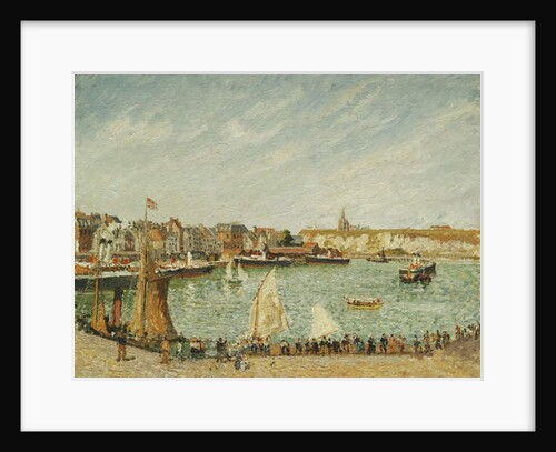The Afternoon Sun, Outer Port of Dieppe; L'Apres-Midi, Soleil, Avant-Port de Dieppe, 1902 by Camille Pissarro