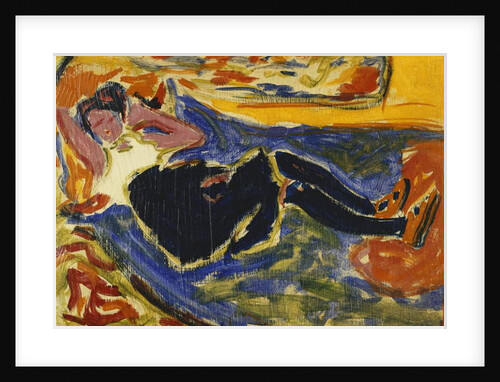 Woman with Black Stockings; Frau mit Schwarzen Strumpfen, c.1908-09 by Ernst Ludwig Kirchner