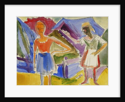 Two Figures; Zwei Gestalten by Ernst Ludwig Kirchner
