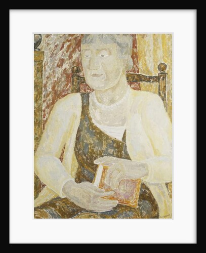 Portrait of Mrs Ody holding a Book by Jessica Stewart Dismorr