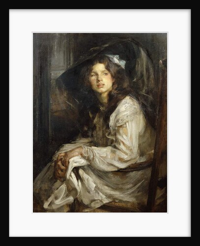 Girl Seated in a Chair by James Jebusa Shannon