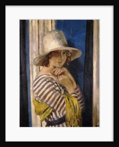 Mrs Hone in a Striped Dress, c.1912 by William Orpen