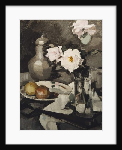 Pink Roses in a Glass Vase, c. 1924 by Samuel John Peploe
