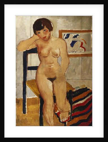 Nude with a Striped Rug, Meraud Guinness, 1928 by Christopher Wood