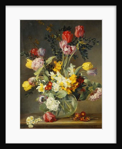 Tulips in a Glass Vase, by Albert Williams