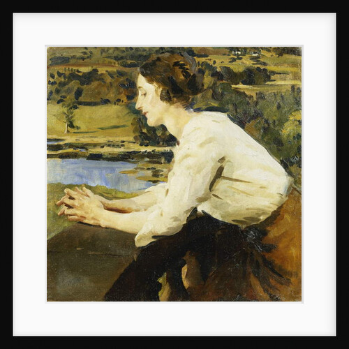 Young Woman on a Balcony, 1915 by William Bruce Ellis Ranken