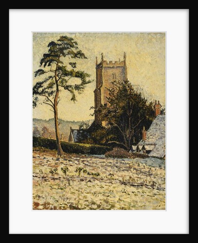 The Church at East Knoyle, Thaw, 1917 by Lucien Pissarro