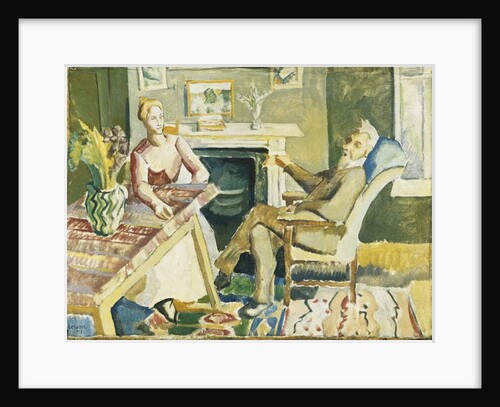 A Conversation, 1917 by Therese Lessore