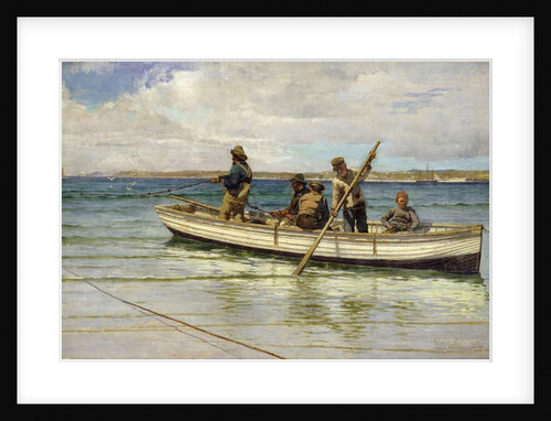 Hauling in the Catch, 1884 by William H. Bartlett