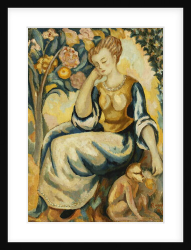 Lady with a Monkey, c.1917 by Roger Eliot Fry