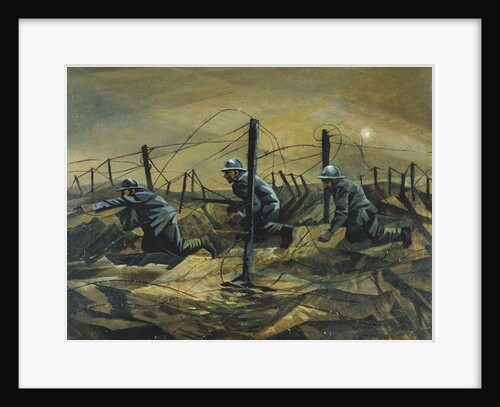 In the Trenches, 1917 by Christopher Richard Wynne Nevinson