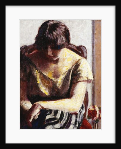 Seated Woman with Flowers; Femme Assise aux Fleurs by Roderic O'Conor