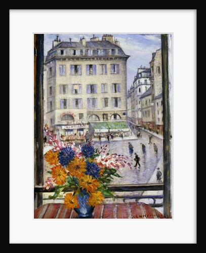 Autumn Bouquet; View from a Paris Window by Christopher Richard Wynne Nevinson