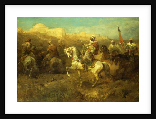 Arab Horsemen on the March by Adolf Schreyer