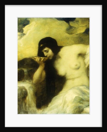 A Nymph Drinking at a Spring, 1907 by Ferdinand Keller