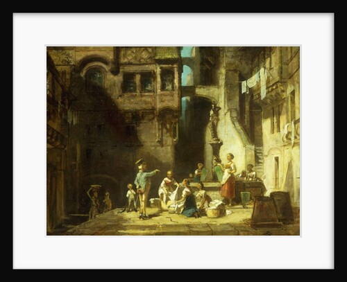 Laundry Women at the Well by Carl Spitzweg
