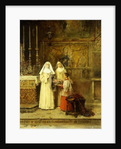 Celebrating Santa Maria della Rosa by Jose Benlliure y Gil