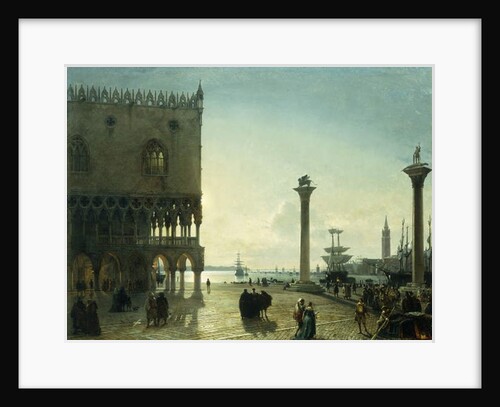 Piazza San Marco at Night by Friedrich Nerly