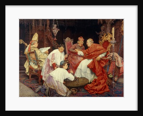 Cardinals in an Interior by Giuseppe Signorini