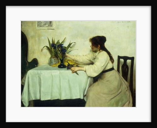 Arranging the Flowers, 1897 by Edwin Harris