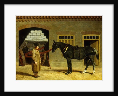 A Cart Horse and Driver Outside a Stable, 1827 by John Frederick Herring Snr