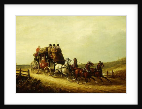 The London to Brighton Royal Mail on the Open Road by Charles Cooper Henderson