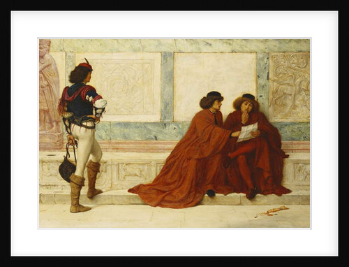 Despatch from Trebizond; 'Some news is come that turns their countenances' - Shakespeare, c.1873 by Henry Wallis