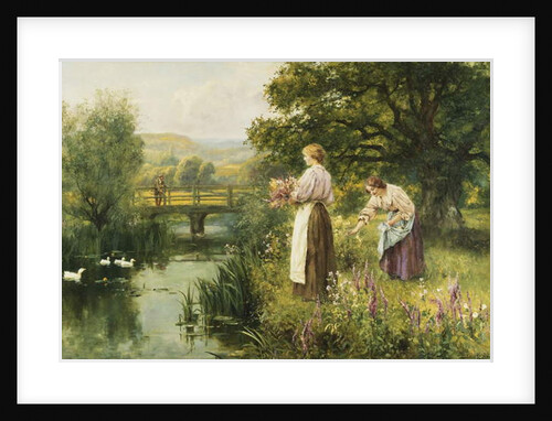 Gathering Spring Flowers by Henry John Yeend King