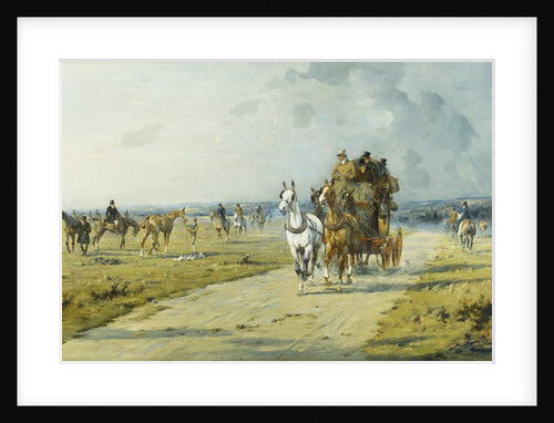 A Future Derby Winner on the Downs Near Marlborough by George Wright