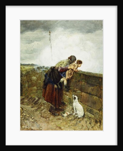 Watching the Steam Train, 1880 by Henry Robert Robertson