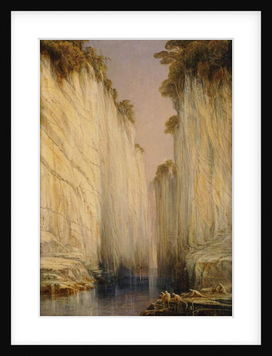 The Marble Rocks - Nerbudda Jubbulpore, 1882 by Edward Lear