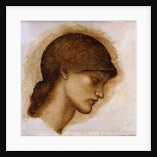 Study of a Lady's Head, by Edward Coley Burne-Jones
