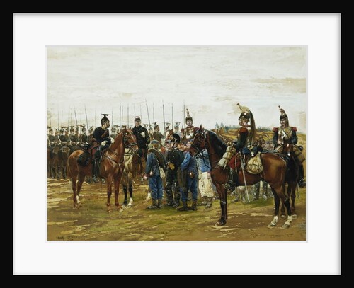 French Cuirassiers holding Bavarian Soldiers Captive, 1875 by Jean-Baptiste Edouard Detaille
