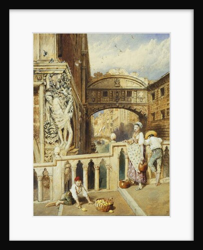 The Bridge of Sighs, Venice by Myles Birket Foster