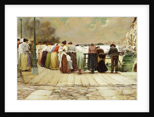 On the Bridge, 1893 by Enrique Serra