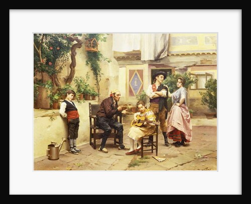 The Guitar Lesson by Jules Worms
