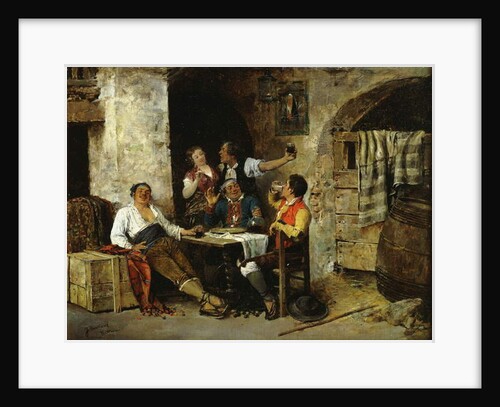 In the Tavern by Jose Benlliure y Gil