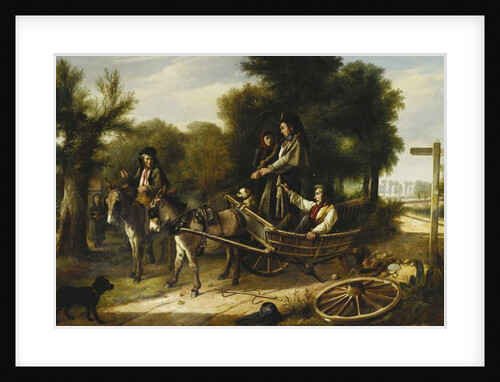 Mishap at the Crossroads, 1880 by Charles Hunt